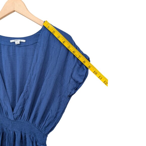 ONeill Clyde Romper Womens Blue Viscose V Neck 2" Swim Cover Up Size S - Picture 5 of 9